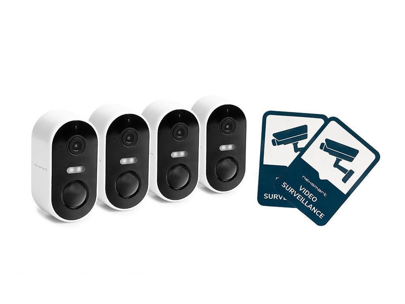 NEXSMART™ AIR3 BATTERIEBETRIEBENE ÜBERWACHUNGSKAMERA - 4 PACKUNG+ÜBERWACHUNGSAUFKLEBER