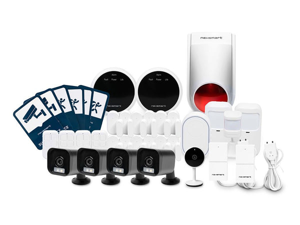 NEXSMART™ GROSSER SMART ALARM PACKUNG MIT KAMERA (100-200M2) - UMGEBUNGSSCHUTZ