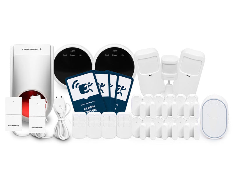 NEXSMART™ GROSSER SMART ALARM PACKUNG (100-200M2) - UMGEBUNGSSCHUTZ